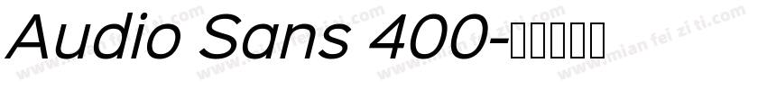 Audio Sans 400字体转换